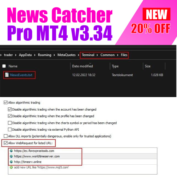 News Catcher Pro MT4 v3.34