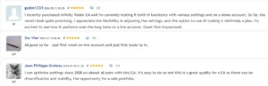 Infinity Trader EA user reviews