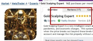 Gold Scalping Expert user rating