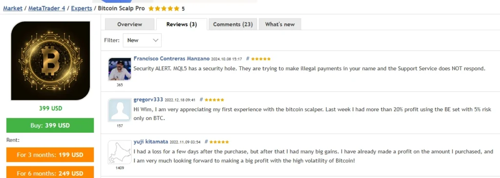 Bitcoin Scalp Pro reviews