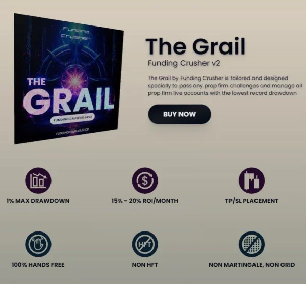 The Grail Funding Crusher EA logo